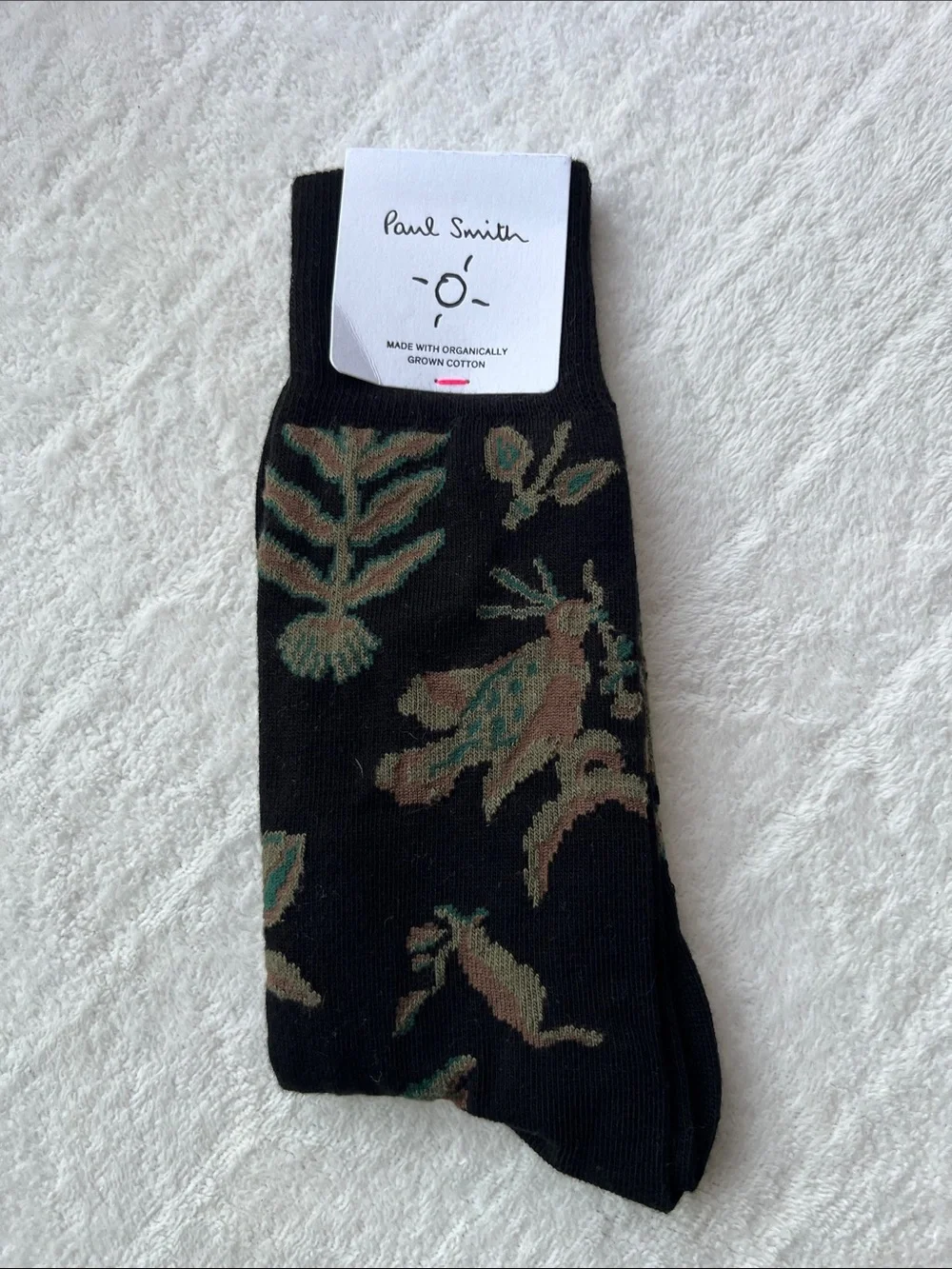 Paul Smith Black Cotton Blend Bohemia Socks